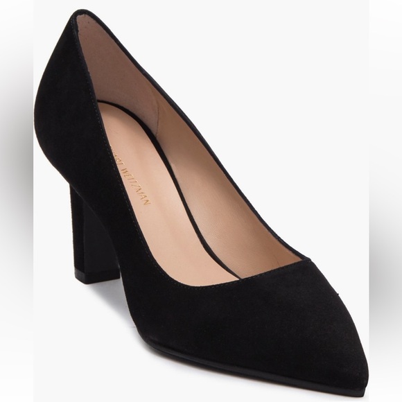 Stuart Weitzman Adria Black Suede Pumps - Picture 2 of 9